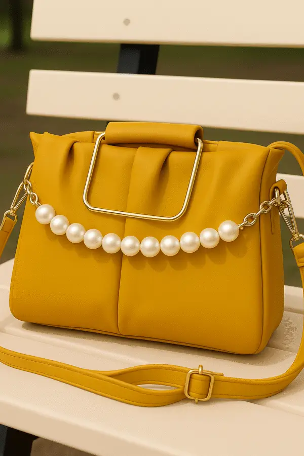 Mustard color women bag main image
