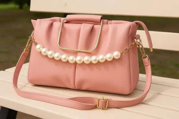 Pink colour women bag purse